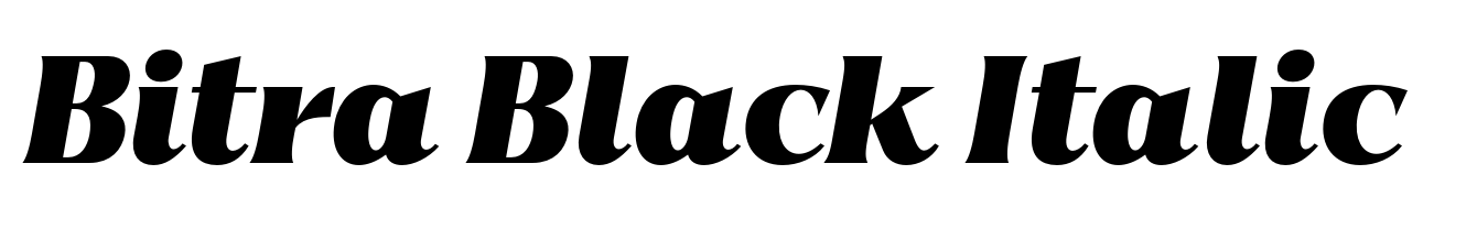 Bitra Black Italic